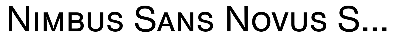 Nimbus Sans Novus Std T Medium SC